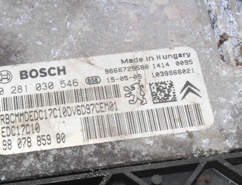 PEUGEOT 308 T7 (2007-2015) Motora vadības bloks 0281030546,9807885980 21715363
