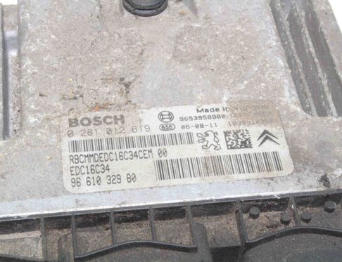 PEUGEOT 206 1 generation (1998-2009) Блок управления двигателем 0281012619,9661032980 22373764