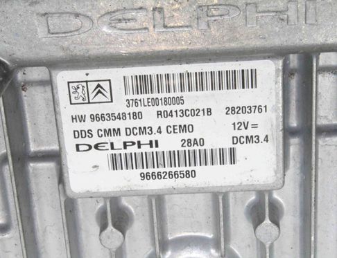 CITROËN C5 1 generation (2001-2008) Engine Control Unit ECU 9663548180 22656901