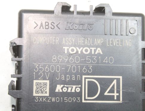 LEXUS IS XE30 (2013-2024) Headlight Control Unit 89960-53140 32807490