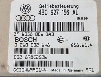 AUDI A6 C5/4B (1997-2004) Блок управления двигателем 4B0927156AL,2060002143 32997836