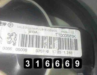 PEUGEOT 308 T7 (2007-2015) Sildītāja ventilators 28673262