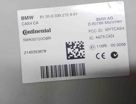 BMW 7 Series F01/F02 (2008-2015) CAS EWS 9339272 22761269