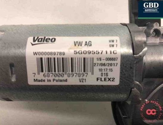 VOLKSWAGEN Passat B8 (2014-2023) Tailgate Window Wiper Motor 5g0955711c 30885385