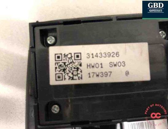 VOLVO V90 2 generation (2016-2024) Front Left Door Window Switch 31433926 30886248
