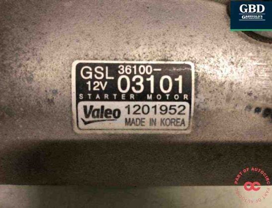 HYUNDAI i20 IB (2 generation) (2014-2020) Starteris 3610004700,gsl36100-03101,1201952 30890829