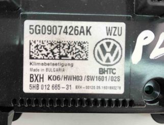 VOLKSWAGEN Golf 7 generation (2012-2024) Pегулятор климы 5G0907426AK 20484709