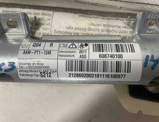 MERCEDES-BENZ E-Class W211/S211 (2002-2009) Подушка безопасности потолка правая BAMPT11249,608740100 31062994