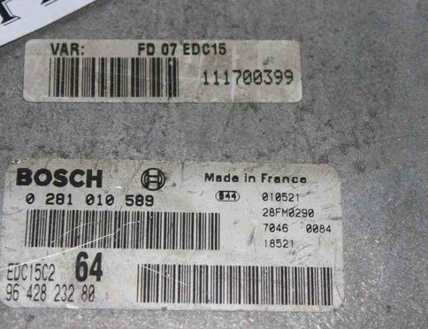 CITROËN C5 1 generation (2001-2008) Motora vadības bloks 9642823280,111700399 31942061
