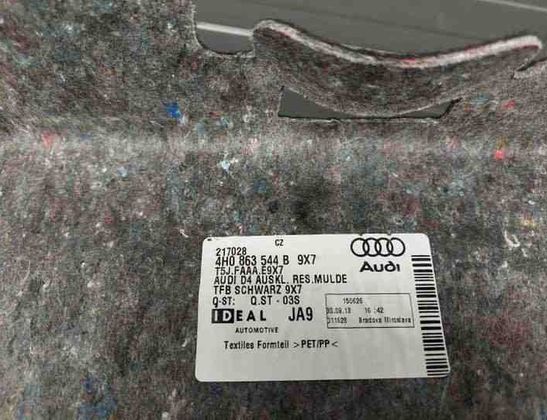 AUDI A8 D4/4H (2010-2018) Ковер багажникa 4H0863544B 24158733
