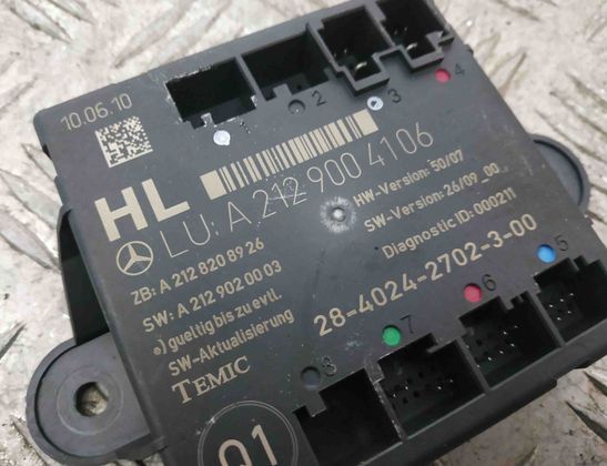 MERCEDES-BENZ E-Class W212/S212/C207/A207 (2009-2016) Rear Left Door Control Unit A2129004106 17633470