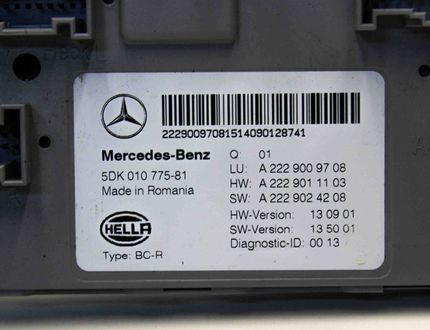 MERCEDES-BENZ C-Class W205/S205/C205 (2014-2023) Comfort Control Unit A2229009708 25834939