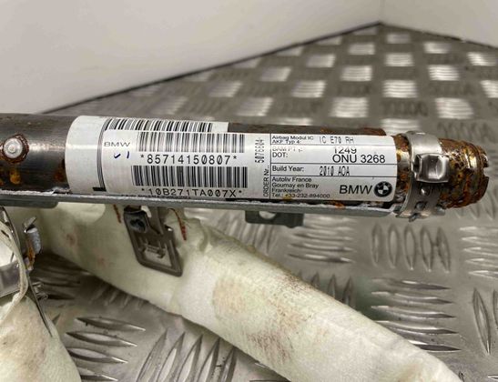 BMW X5 E70 (2006-2013) Подушка безопасности потолка правая 8571415 27406751