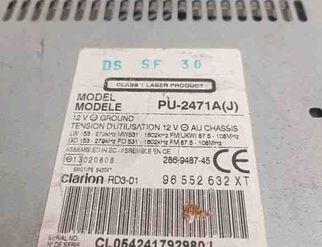 CITROËN C3 1 generation (2002-2010) Mūzikas atskaņotājs ar Navigāciju / GPS 96552632XT,286948745 31513162