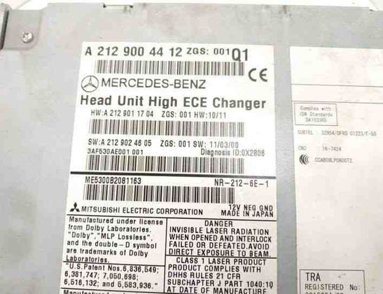 MERCEDES-BENZ E-Class W212/S212/C207/A207 (2009-2016) Mūzikas atskaņotājs ar Navigāciju / GPS DALISID1690,2129004412,2129004612 27153752