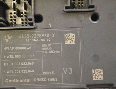 BMW 3 Series F30/F31 (2011-2020) Comfort Control Unit 9298960,61359499001,9499001,61359866978,9866978,61356819332,6819332,61356809049,6809049,61359374506,9374506,61359362394,9362394,61359329700,9329700 27293931