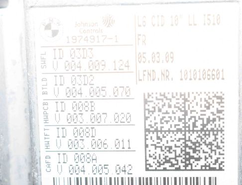 BMW 7 Series F01/F02 (2008-2015) Navigācijas sistēma 1974917,9212449,9207451 4246619