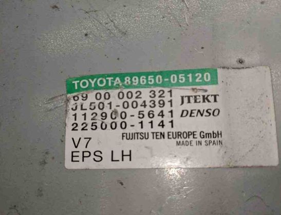 TOYOTA Avensis 3 generation (2009-2020) Power steering control unit 8965005120 31434711