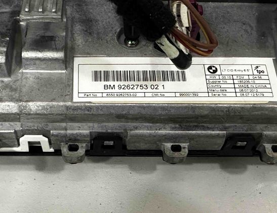 BMW 3 Series F30/F31 (2011-2020) Navigation Display 9262753,9270393 22983103