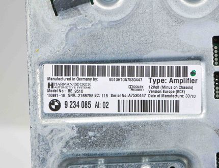 BMW 5 Series F10/F11 (2009-2017) Аудио система 9169687,9169688,9234085,9169693,9239148 18121307