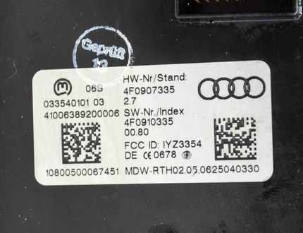 AUDI A6 C6/4F (2004-2011) Другие блоки управления 4F0910335 3489720