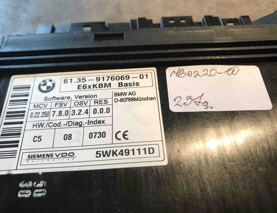 BMW 5 Series E60/E61 (2003-2010) Komforta vadības bloks 6135917606901,9176069 13332864