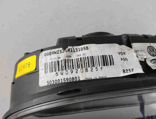 VOLKSWAGEN Polo 4 generation (2001-2009) Speedometer 6Q0920825F 31908377