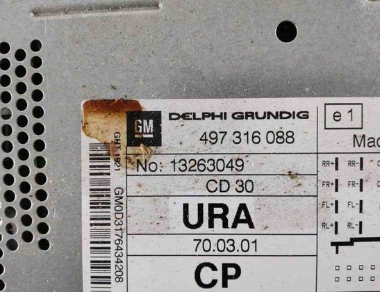 OPEL Zafira B (2005-2010) Music Player With GPS 13263049 31925367