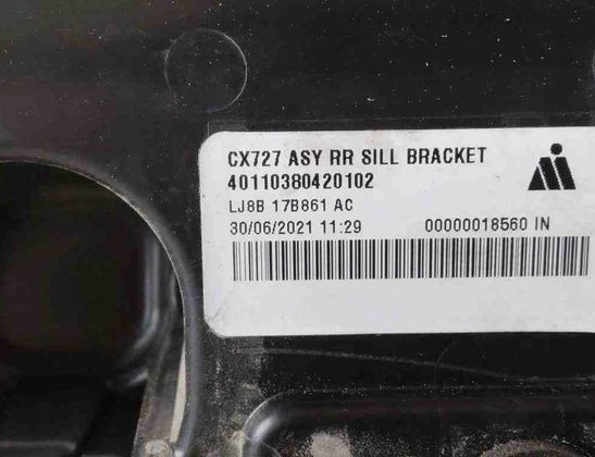 FORD USA Mustang Mach-E 1 generation (2020-2024) Rear Left Bumper Bracket 40110380420102,LJ8B17B861AC 31932675