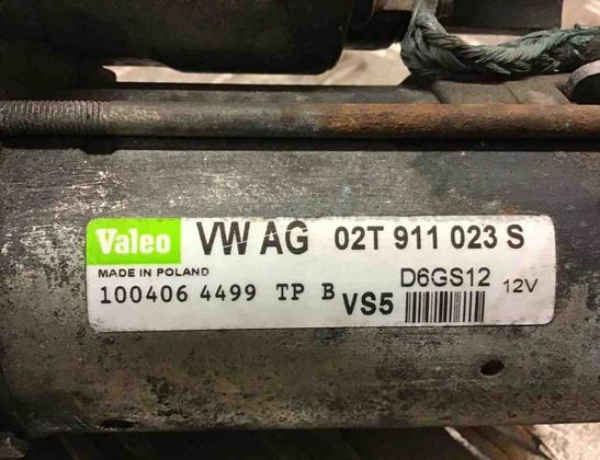 SKODA Fabia 1 generation  (2004-2007) Стартер D6GS12,02T911023S 21167981