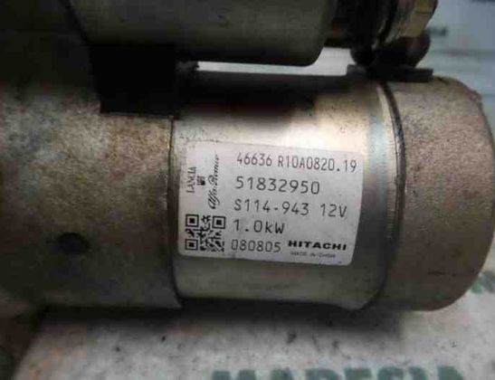 FIAT Panda 2 generation (2003-2011) Стартер 0000051890631,55193355,51832950 26970603