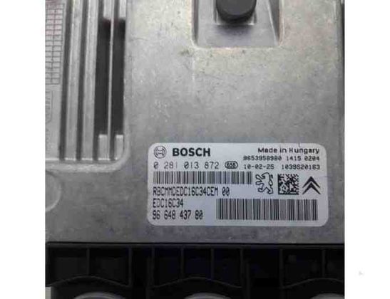 CITROËN C3 Picasso 1 generation (2008-2016) Engine Control Unit ECU 9653958980,0281013872,9664843780,657081,6580YE,1943S4 27654635