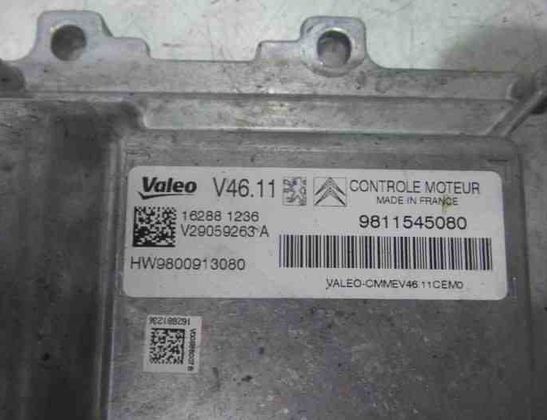 PEUGEOT 2008 1 generation (2013-2020) Блок управления двигателем 9800913080,9811545080,V29059263A,1610190480,1617304880,1613395980 27655771