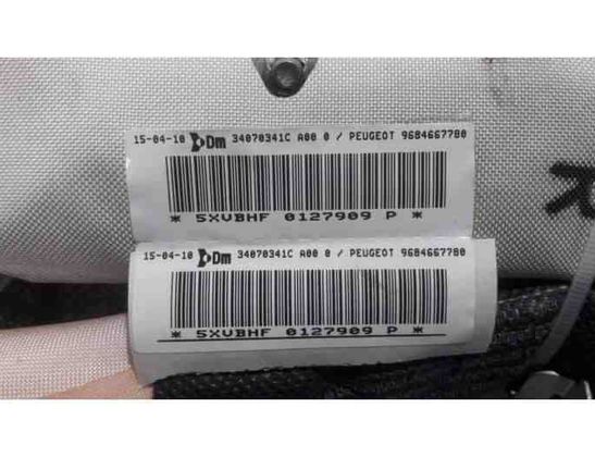 PEUGEOT 3008 1 generation (2010-2016) Labās puses jumta gaisa spilvens 9684667780,8335WP,8335WP0 27657396