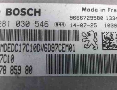 PEUGEOT Partner 2 generation (2008-2023) Engine Control Unit ECU 9666729580,1606870680,194329,9807885980,0281030546 27658195