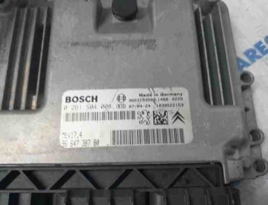 PEUGEOT 207 1 generation (2006-2009) Motora vadības bloks 9663193580,9664738780,0261S04008,1039S22153,1943YH,194342,194341 27755080
