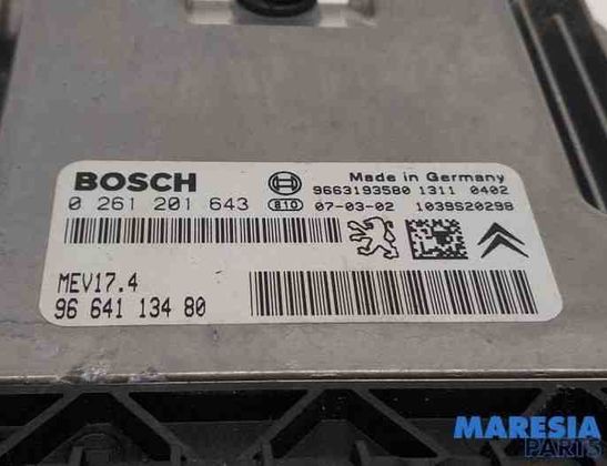 PEUGEOT 207 1 generation (2006-2009) Motora vadības bloks 9663123280,0261201643,9664113480,9663193580,6580NG,6580NH,9659285480,6580ET,6160C0,BSI2004 27761074