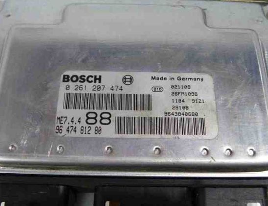 PEUGEOT 307 1 generation (2001-2008) Engine Control Unit ECU 0261207474,9647481280,9643840680,1942E4 27827301