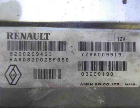 RENAULT Espace 4 generation (2002-2014) Gearbox Control Unit 8200512207,8200256858,8200210168,8200210169,8200214971,8200221461,8200269493,8200306333,YZAA009919 27828132