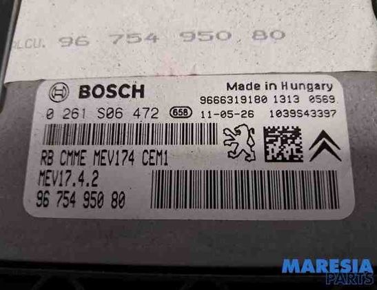 CITROËN C4 2 generation (2010-2024) Engine Control Unit ECU A2C53383165,9675495080,0261S06472,9663123380,9665547480,1944A6,6580YR,6580YS,9665975480,6160C1,6490KF,1677620880 28718297