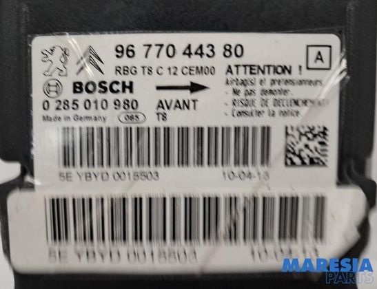 PEUGEOT 3008 1 generation (2010-2016) Блок SRS 9677044380,0285010980,6546EL,1670638,5EYBYD0015503,328448 32828857