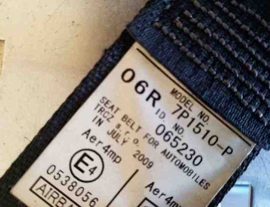 TOYOTA Avensis 3 generation (2009-2020) Front Right Seatbelt 7P1510P 26063152