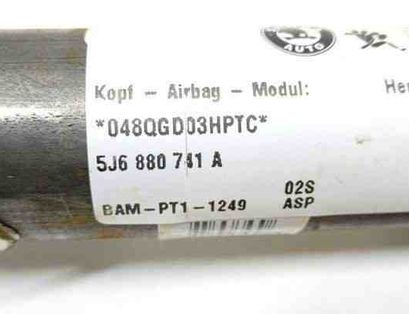 SKODA Fabia 2 generation  (2010-2014) Подушка безопасности потолка левая 5J6880741A,BAMPT11249 22687345