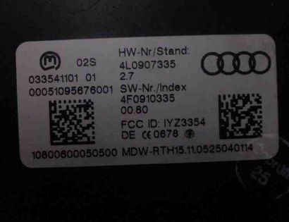 AUDI A6 C5/4B (1997-2004) Komforta vadības bloks 4L0907335 31859346