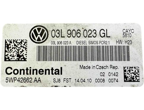VOLKSWAGEN Passat B7 (2010-2015) Motora vadības bloks 03L906023GL,03L906023A 29947611