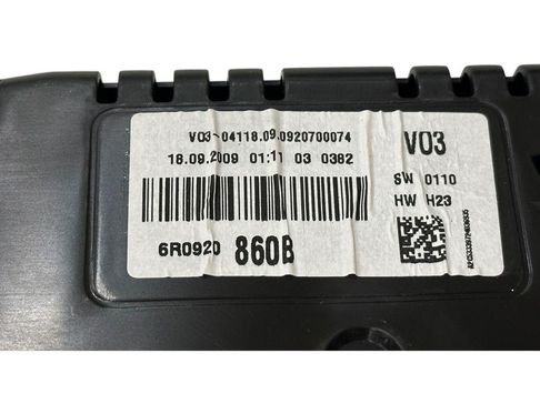 VOLKSWAGEN Polo 5 generation (2009-2017) Instrumentu panelis/spidometrs 6R0920860B,0920700074 32814898
