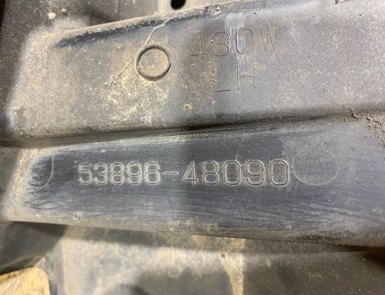 LEXUS RX 3 generation (2009-2015) Front Left Inner Arch Liner 53896-48090 33049545