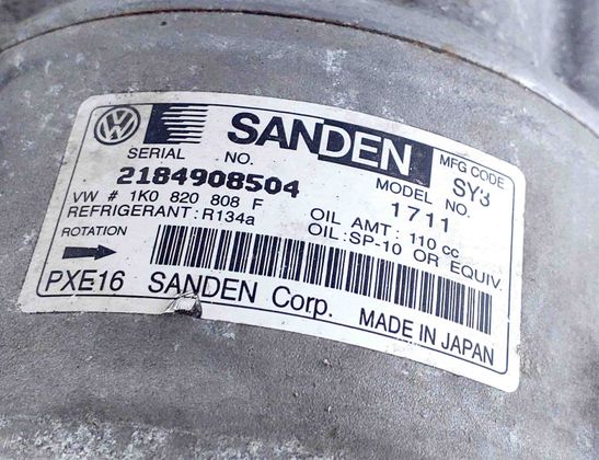 SKODA Superb 2 generation (2008-2015) Air Condition Pump 1K0820808F,2184908504 23188230
