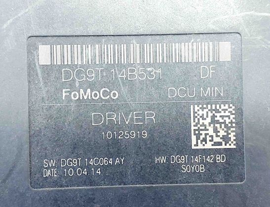 FORD Mondeo 4 generation (2007-2015) Блок управления дверей передние  правые DG9T14B531DF 30719514