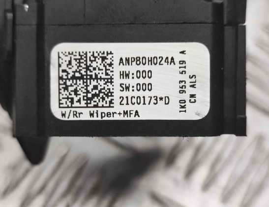 VOLKSWAGEN Touran 1 generation (2003-2015) Stikla tīrītāja rokturis ANP80H024A 25709543